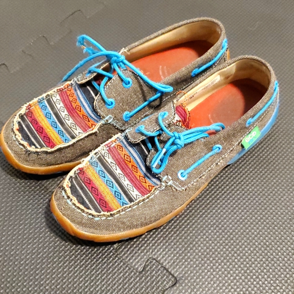 Twisted X Woman's Serape Driving Moc Shoes